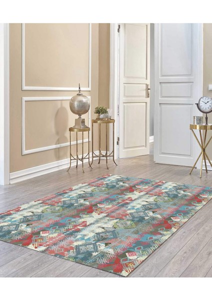 Renkli Halılar Yıkanabilir Dijital Baskı Modern Dekoratif Kaymaz Tabanlı Salon Halısı Mutfak Halısı Yolluk