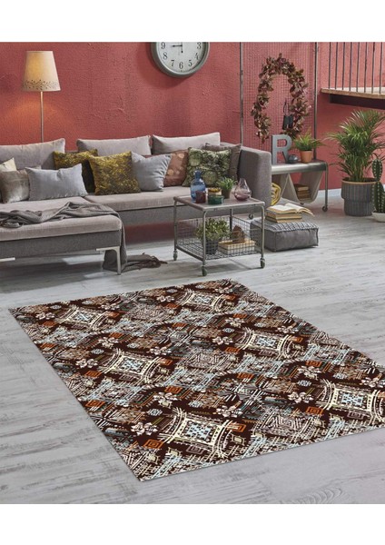 Renkli Halılar Yıkanabilir Dijital Baskı Modern Dekoratif Kaymaz Tabanlı Salon Halısı Mutfak Halısı Yolluk