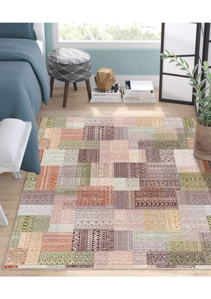 Renkli Halılar Yıkanabilir Dijital Baskı Modern Dekoratif Kaymaz Tabanlı Salon Halısı Mutfak Halısı Yolluk