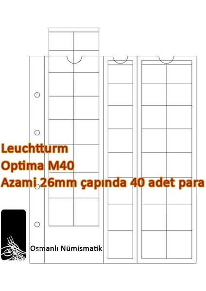 Optima M40/26 Madeni Para Sayfası