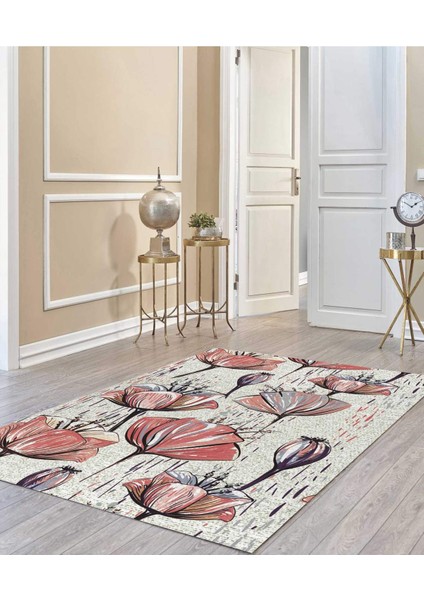 Renkli Halılar Yıkanabilir Dijital Baskı Modern Dekoratif Kaymaz Tabanlı Salon Halısı Mutfak Halısı Yolluk