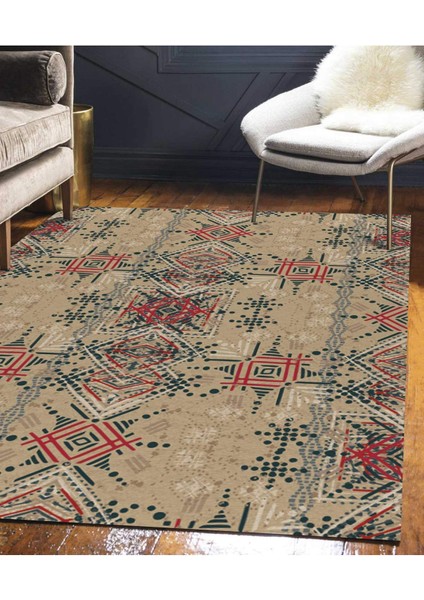 Renkli Halılar Yıkanabilir Dijital Baskı Modern Dekoratif Kaymaz Tabanlı Salon Halısı Mutfak Halısı Yolluk