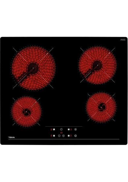 - TZ 6415 - Ankastre Cam Seramik Elektrikli Ocak - 6300 W - Siyah - 60 cm - 40239040