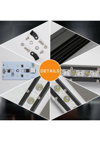 NKT GROUP 108W 36 LED Tek Sıra Offroad Yayıcı Gündüz Farı Lambası Projektör 96 cm