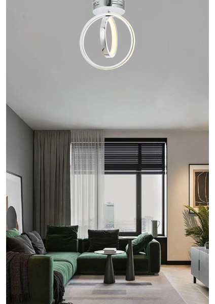 1909-1 Plofonyer Krom Tekli LED Avize