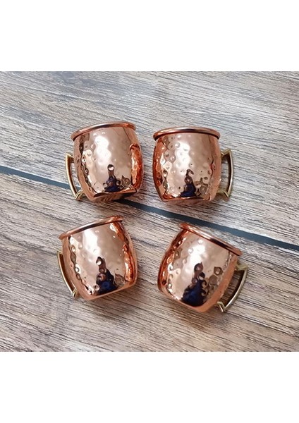 4 Piece Paslanmaz Çelik Moskova Katır Kupa Espresso Mini Kupalar Bakır Kaplama Kupa Atış Kupalar Set 4 | Kupalar (Altın) (Yurt Dışından) indirimleri