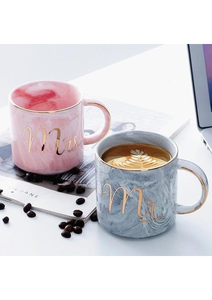 Kupalar Set Benzersiz Kupalar Için Lover Ebru Kupalar Seramik Çiftler Bardaklar Özel Kupalar Hediyeler 400ML | Kupalar (Pembe) (Yurt Dışından) fırsatları