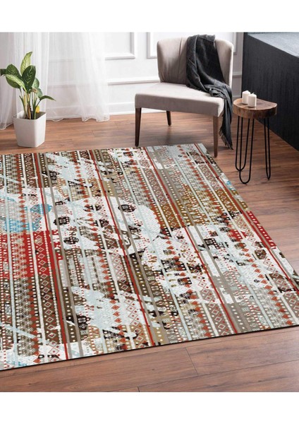 Renkli Halılar Yıkanabilir Dijital Baskı Modern Dekoratif Kaymaz Tabanlı Salon Halısı Mutfak Halısı Yolluk