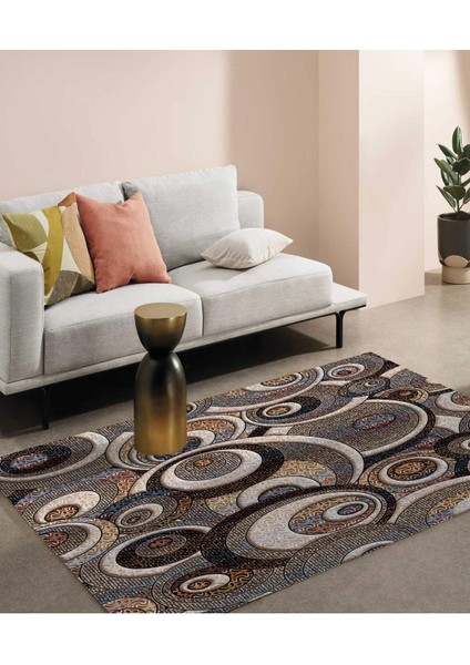 Renkli Halılar Yıkanabilir Dijital Baskı Modern Dekoratif Kaymaz Tabanlı Salon Halısı Mutfak Halısı Yolluk