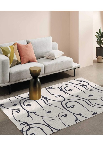 Renkli Halılar Yıkanabilir Dijital Baskı Modern Dekoratif Kaymaz Tabanlı Salon Halısı Mutfak Halısı Yolluk