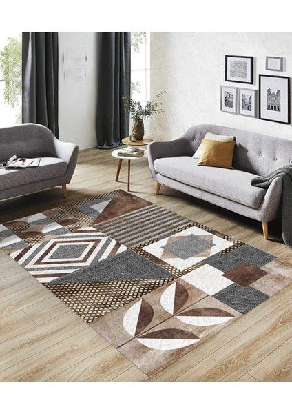 Renkli Halılar Yıkanabilir Dijital Baskı Modern Dekoratif Kaymaz Tabanlı Salon Halısı Mutfak Halısı Yolluk