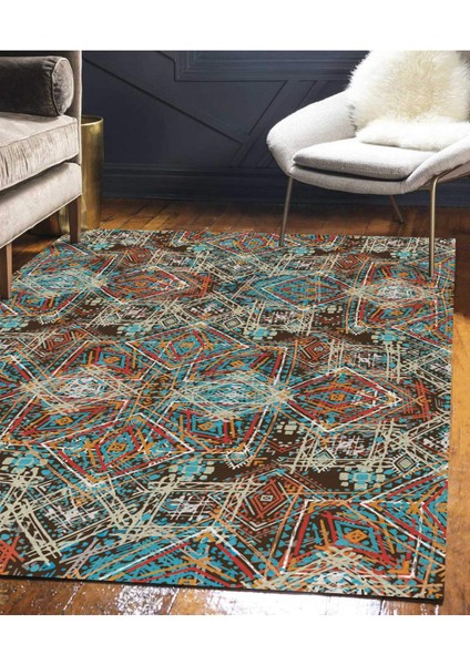 Renkli Halılar Yıkanabilir Dijital Baskı Modern Dekoratif Kaymaz Tabanlı Salon Halısı Mutfak Halısı Yolluk