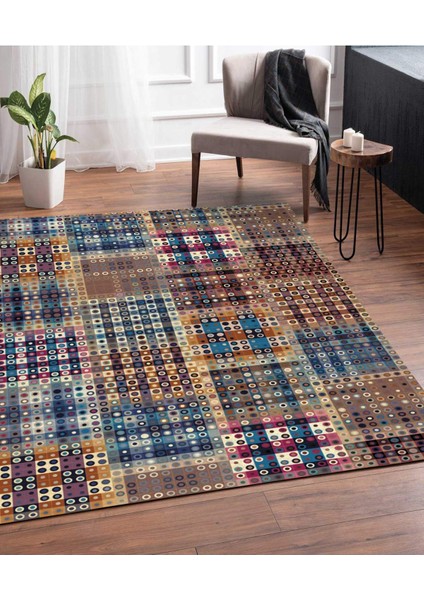 Renkli Halılar Yıkanabilir Dijital Baskı Modern Dekoratif Kaymaz Tabanlı Salon Halısı Mutfak Halısı Yolluk