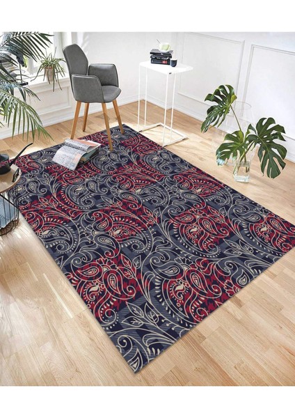 Renkli Halılar Yıkanabilir Dijital Baskı Modern Dekoratif Kaymaz Tabanlı Salon Halısı Mutfak Halısı Yolluk