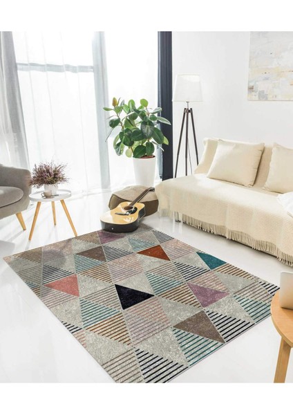 Renkli Halılar Yıkanabilir Dijital Baskı Modern Dekoratif Kaymaz Tabanlı Salon Halısı Mutfak Halısı Yolluk