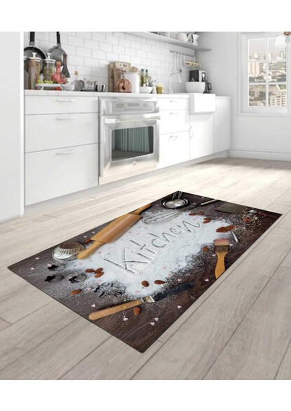 Renkli Halılar Yıkanabilir Dijital Baskı Modern Dekoratif Kaymaz Tabanlı Salon Halısı Mutfak Halısı Yolluk