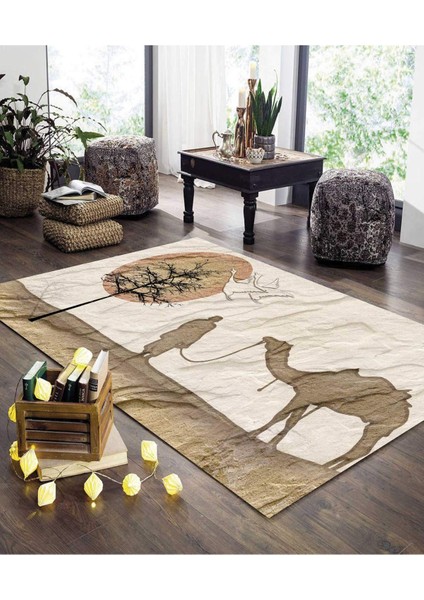 Renkli Halılar Yıkanabilir Dijital Baskı Modern Dekoratif Kaymaz Tabanlı Salon Halısı Mutfak Halısı Yolluk