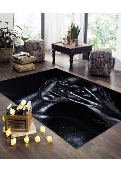 Renkli Halılar Yıkanabilir Dijital Baskı Modern Dekoratif Kaymaz Tabanlı Salon Halısı Mutfak Halısı Yolluk