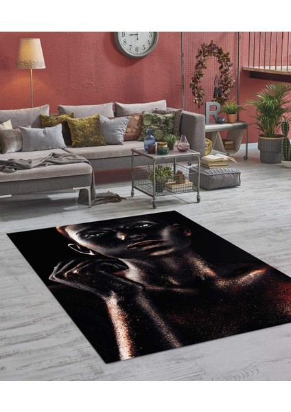 Renkli Halılar Yıkanabilir Dijital Baskı Modern Dekoratif Kaymaz Tabanlı Salon Halısı Mutfak Halısı Yolluk
