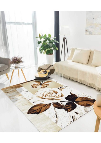 Renkli Halılar Yıkanabilir Dijital Baskı Modern Dekoratif Kaymaz Tabanlı Salon Halısı Mutfak Halısı Yolluk