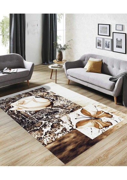 Renkli Halılar Yıkanabilir Dijital Baskı Modern Dekoratif Kaymaz Tabanlı Salon Halısı Mutfak Halısı Yolluk