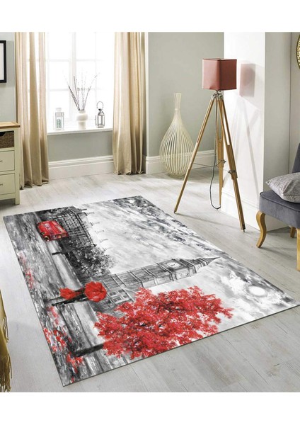 Renkli Halılar Yıkanabilir Dijital Baskı Modern Dekoratif Kaymaz Tabanlı Salon Halısı Mutfak Halısı Yolluk