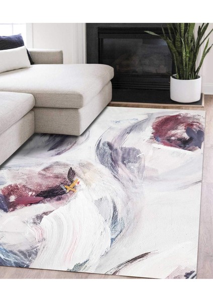 Renkli Halılar Yıkanabilir Dijital Baskı Modern Dekoratif Kaymaz Tabanlı Salon Halısı Mutfak Halısı Yolluk