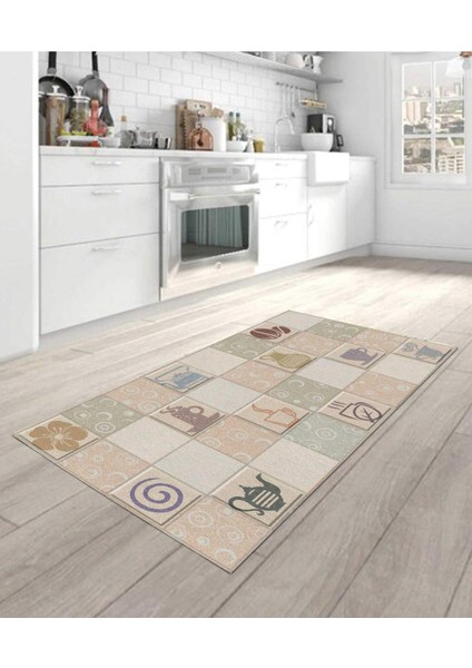 Renkli Halılar Yıkanabilir Dijital Baskı Modern Dekoratif Kaymaz Tabanlı Salon Halısı Mutfak Halısı Yolluk
