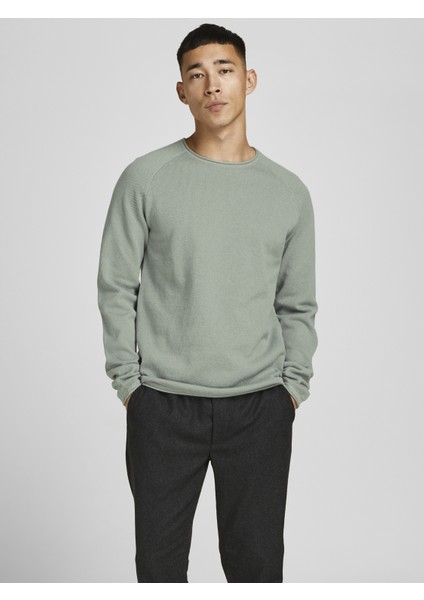 Jack & Jones Jjehıll Knit Crew Neck Noos - Twisted-12157321