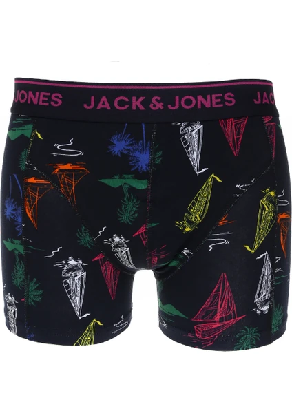 Jack & Jones Lacivert Erkek Boxer 12225101_JACROY Trunk Try