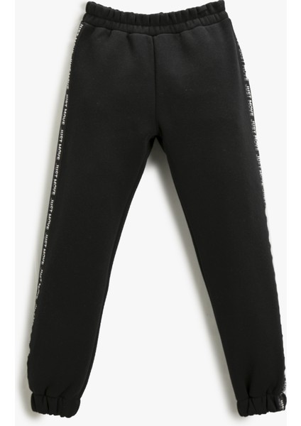 Basic Jogger Eşofman Altı Yanları Şerit Detaylı