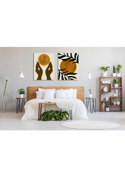 2 Parça Boho Kanvas Tablo