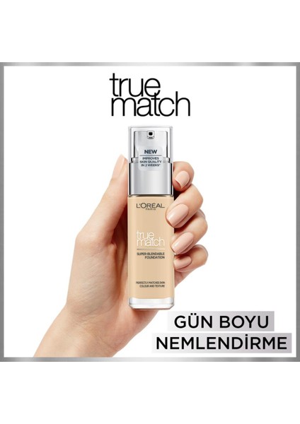 Loreal Paris True Match Bakım Yapan Fondöten 1D GOLDEN IVORY