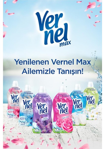 Max Taze Gül 2x1.44L & Vernel Max Sensitive 2x1.44L (4'lü Set)