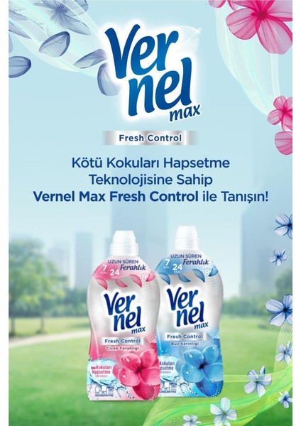 Max Fresh Control Çiçek Ferahlığı 2x1.32L & Vernel Max Fresh Control Buz Serinliği 1.32L