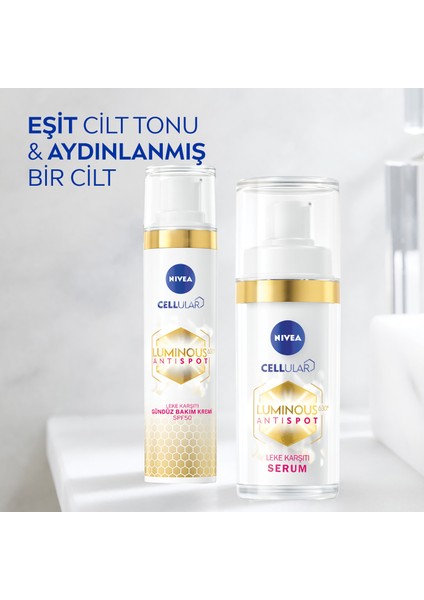 Luminous630 Leke Karşıtı Gündüz Yüz Kremi 40ml ve Luminous630 Leke Karşıtı Serum 30ml