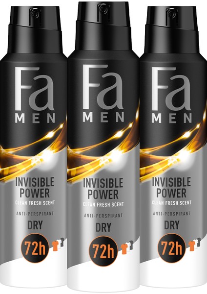 Men Invisible Power Deosprey X 3 Adet fiyatları