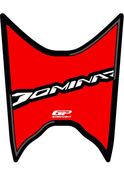 Bajaj Dominar 250 / 400 2020-2024 Uyumlu Tank Pad Kırmızı