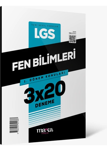 Marka Yayınları 2025 LGS 1. Dönem Konuları Fen Bilimleri 3 Deneme