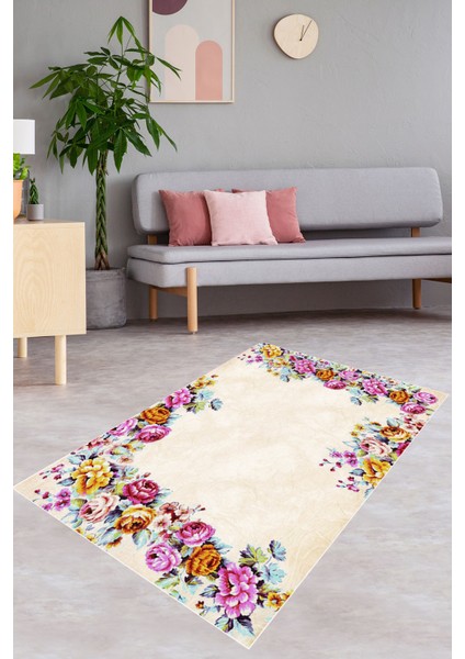 Renkli Halılar Yıkanabilir Dijital Baskı Modern Dekoratif Kaymaz Tabanlı Salon Halısı Mutfak Halısı Yolluk