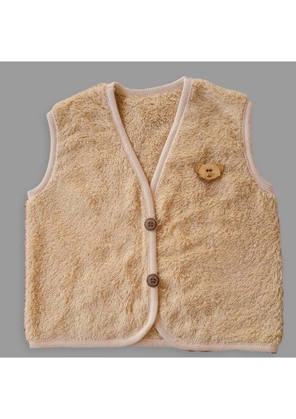 Peluş Polar Bebek Yelek Wellsoft Tavşan