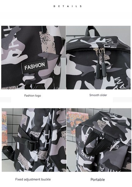 Büyük Kapasiteli Kamuflaj Öğrenci Sırt Çantası (Yurt Dışından) fiyatları