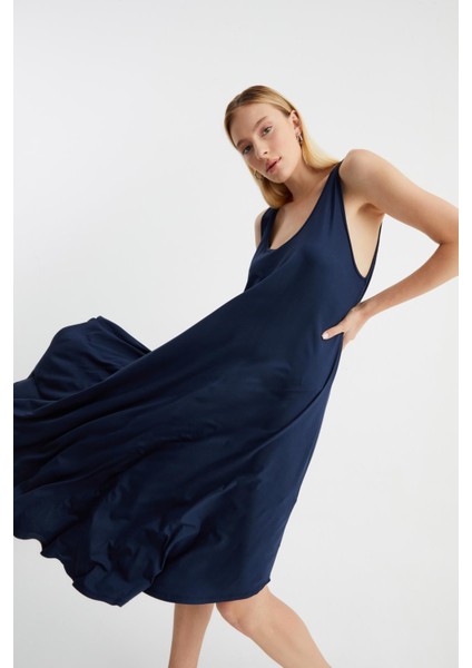 Asimetrik Kesim Kolsuz Elbise (B22-482A) fiyatları