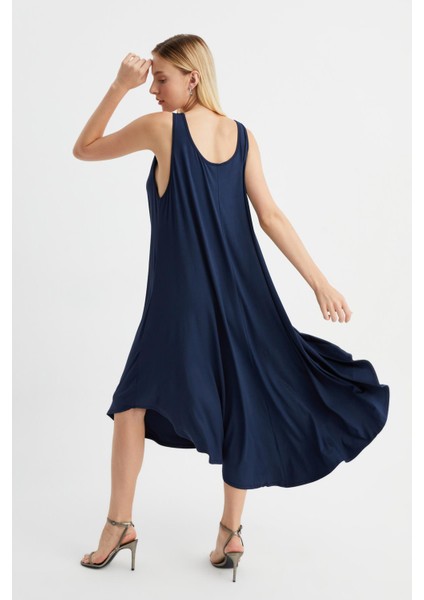 Asimetrik Kesim Kolsuz Elbise (B22-482A) indirimleri