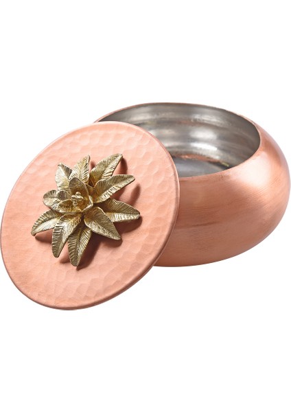 Bakır Kesik Güllü Şekerlik Rose Gold No 3
