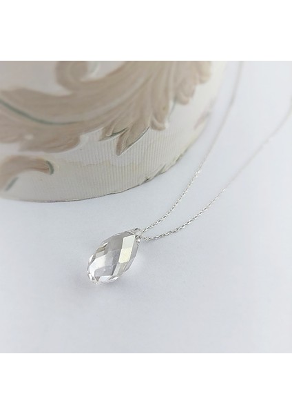 Kadın 925 Ayar Gümüş Swarovski Taşlı Kolye modelleri