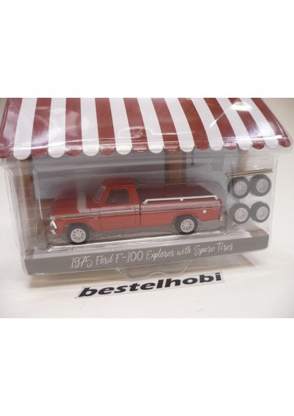 Ford F100 1975 Red Hobby Shop Greenlıght modelleri