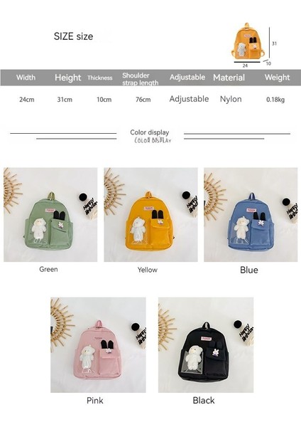 Sevimli Anaokulu Sırt Çantası (Yurt Dışından) fiyatları