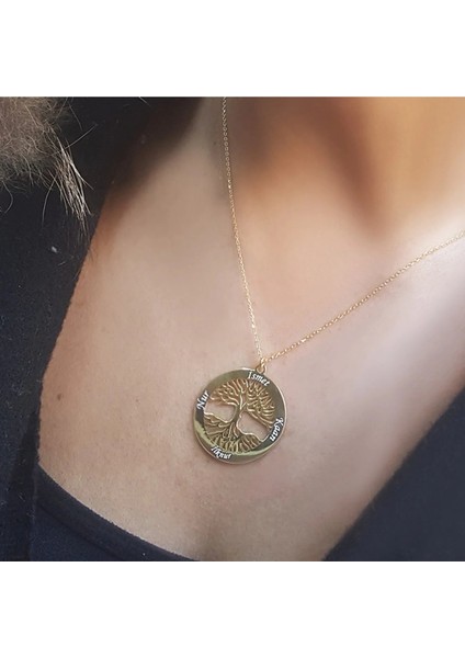 Kişiye Özel Isim Yazılı Hayat Ağacı Kolye fiyatları