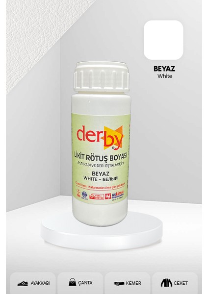 Deri Eşyalar Için Örtücü Yoğun Rötuş Boyası 100 ml - Kartela Renkleri